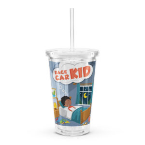 Clear plastic tumbler